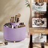 Veki 360°Rotating Makeup Brush Holder Organizer, Makeup Organiser for Dressing