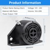 CarBole Reversing Back up Alarm, Heavy-Duty 105dB 12V-24V DC Professional