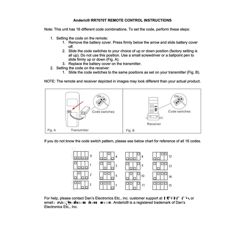 Replacement OEM UC7070T for Harbor Breeze Ceiling Fan & Light