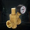 DN20 Water Pressure Decompression Valve with Gauge Meter Brass Material