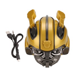 For Bumblebee Cartoon Design Wireless Bluetooth Speaker with TF Slot LED FM Function