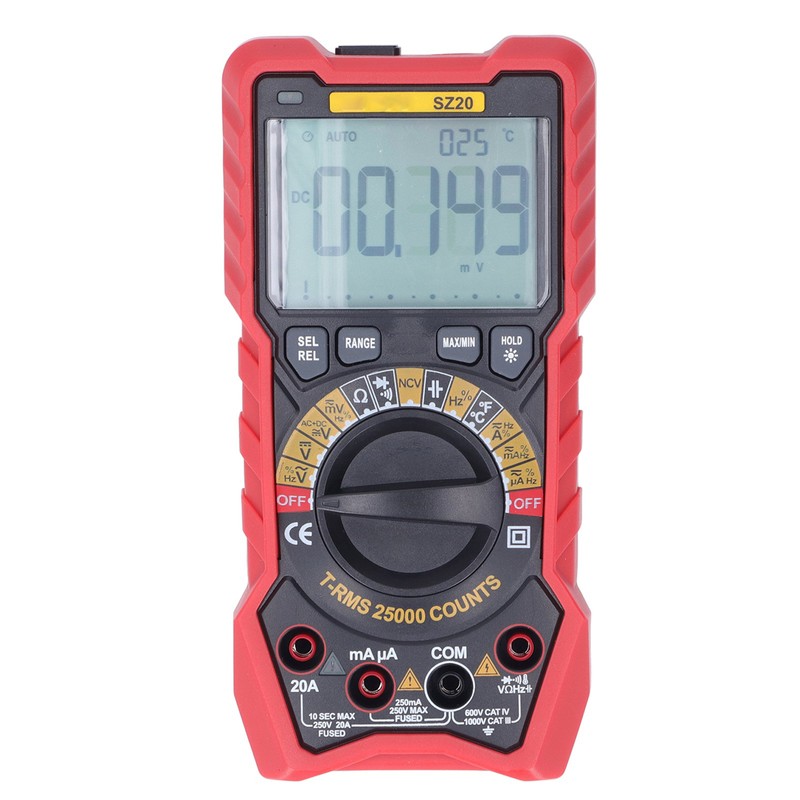 Digital Multimeter Kit 25000 Count Voltage Current Resistance Capacitance Frequency