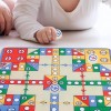 Tapete De Juego Para Niños Con Ludo 90x90cm, Tapete Bebe