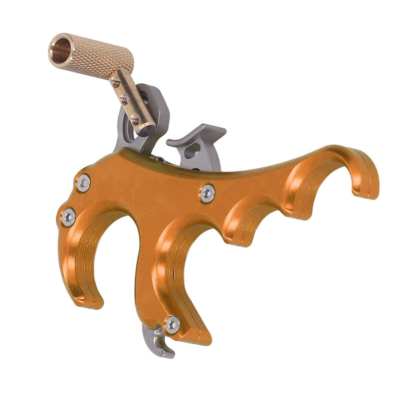 Bow Release Aids Aluminum Alloy Sensitivity Adjustable 4 Fingers Compound