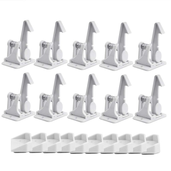 Surplex Pack of 10 Child Safety Cabinet Lock, Baby Safety