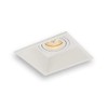 LED recessed downlight spot Sabo angular white rotatable and swiveling 13.0 x 13.0 cm