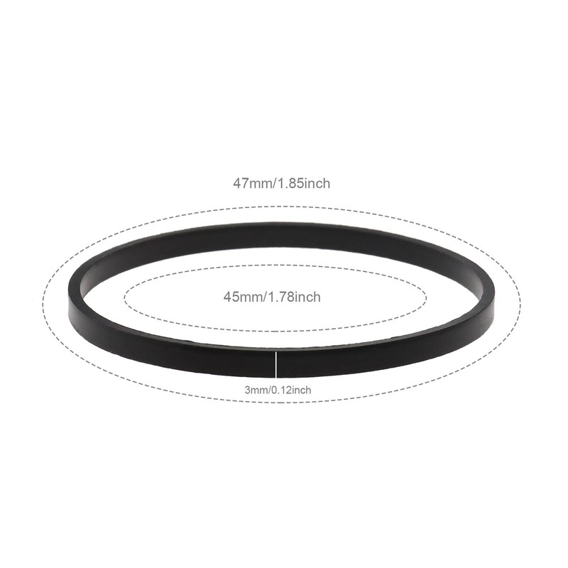 ECSiNG Pack of 5 Carburettor Float Chamber Rubber Seals 631028