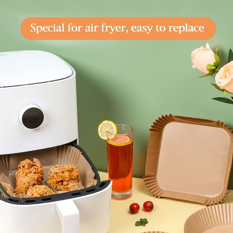 Air Disposable Paper Liners, Square Air Fryer Paper Liner Non-Stick