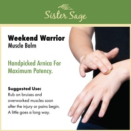 Weekend Warrior, 100% All Natural Sore Muscle Balm with Arnica, Unscented (2 oz)