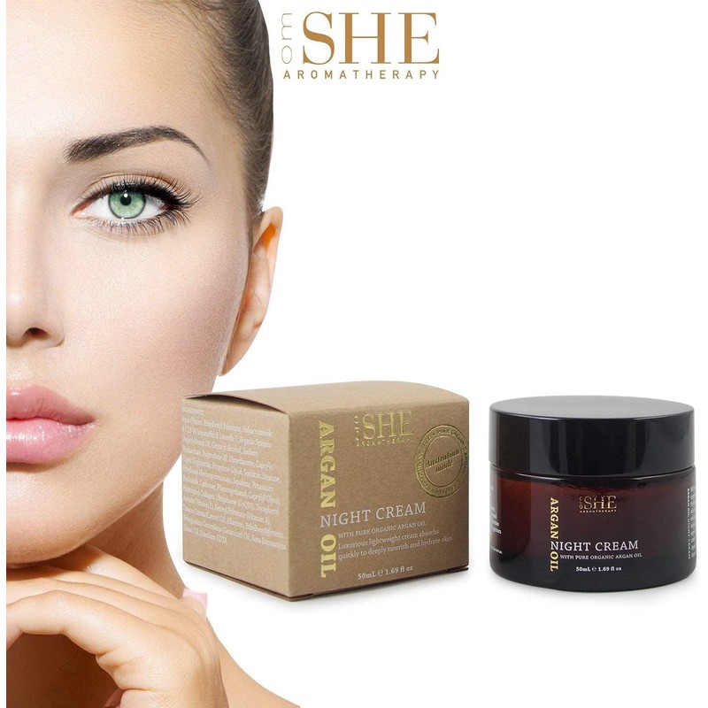 Om She Aromatherapy - Argan Oil Night Cream 1.69 fl