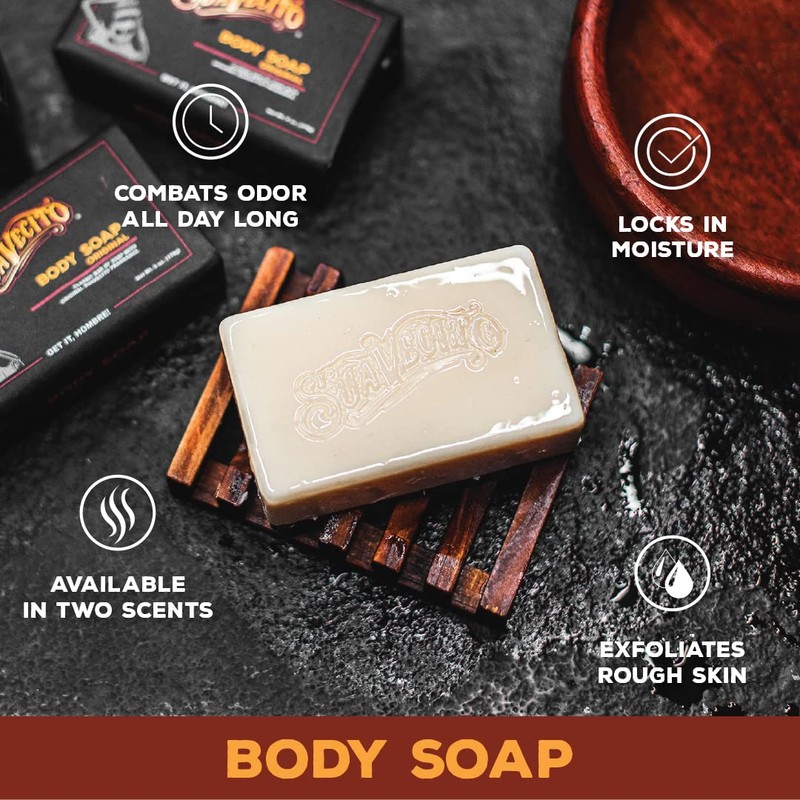 Suavecito Body & Hand Soap Bars Moisturizing With Masculine Original