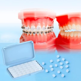 20-Pack Precut Orthodontic Wax, Dental Wax for Braces (no Flavor)