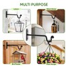 Idzo Black Plant Hooks for Wall 7.5 inch, Hanging Capacity