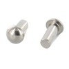 Half-Round Rivets 2.5 x 6 Pack of 15 Stainless Steel