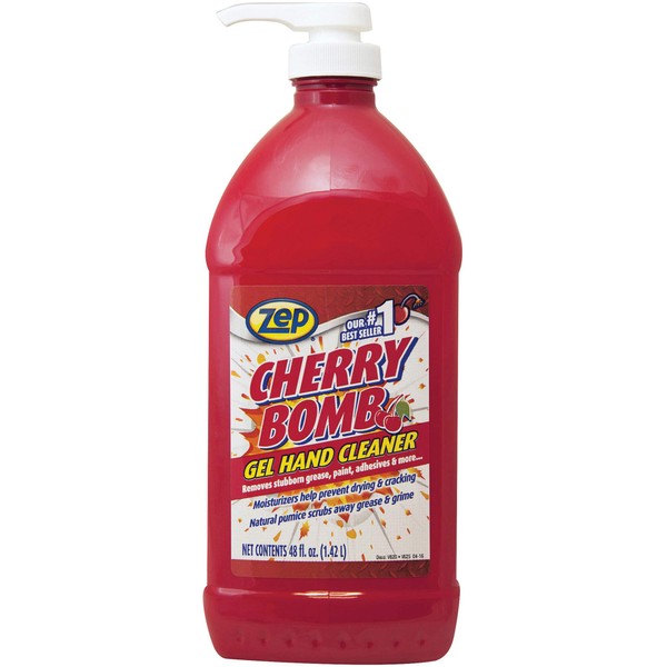 Zep Commercial Cherry Bomb Gel Hand Cleaner, Red