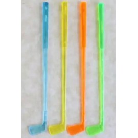 Unbranded 10 6.5" GOLF Swizzle Sticks beverage Stirrers  4 colors Party   Bar fun