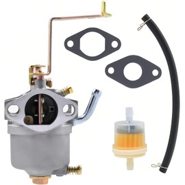 FitBest Replacement Carburetor for Harbor Freight Chicago Electric Storm & CAT 2 HP 63 cc–64 cc Generator (Models 60338/66619 / 69381) with Tune-Up Kit – Gaskets, Filter & Line