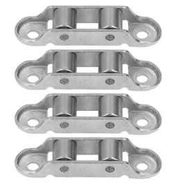 4Pcs Heavy Duty Sliding Patio Door Roller Stainless Steel Double Drive Door Sliding Roller Silent Sliding Roller Universal Metal Sliding Axles Window Pulley for Sliding Door,Sliding Window,Cabinets
