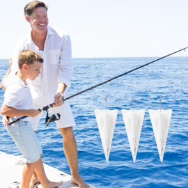 3pcs Fishing Trolling Board Fishing Diving Board Plastic Diving Board Trolling Planer Board Inline Trolling Board Fishing Accessory for Boat Fishing Deep Sea Fishing