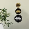 Signos ByLITA Circle Private Do Not Enter - Letrero (negro)