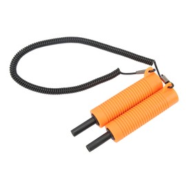 Fishing Ice Picks Kit,Ice Fishing Safety Pick Stainless Steel Orange Retractable Ice Awls for Outdoor Winter