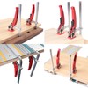 KETIPED 2 Pack Ratcheting Table Clamp, Quick Saw Track Clamps,