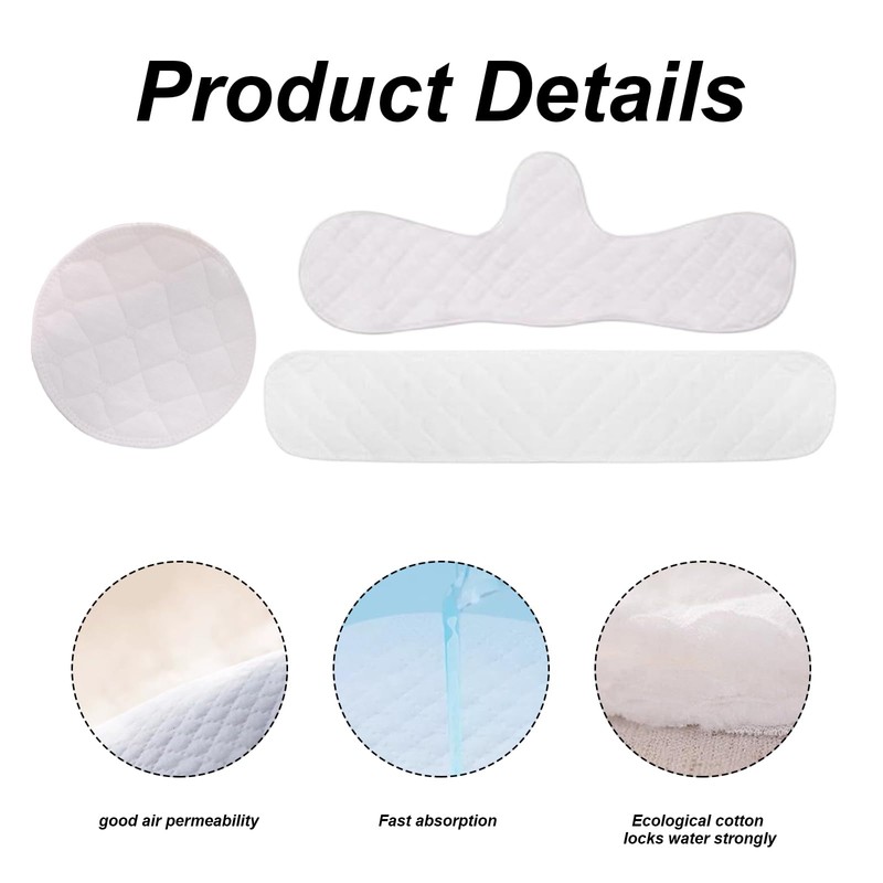 Ximinwzm 6 Pcs Under Bra Sweat Liners, Reusable Breast Pads,