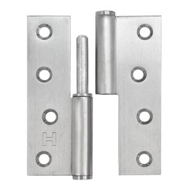 6 Pack Lift Off Door Hinges 4", Heavy Duty Stainless Steel Detachable H Hinge, Left Handed, Rust-Resistant, Indoor and Outdoor Use, Loading Capacity 50 Lbs