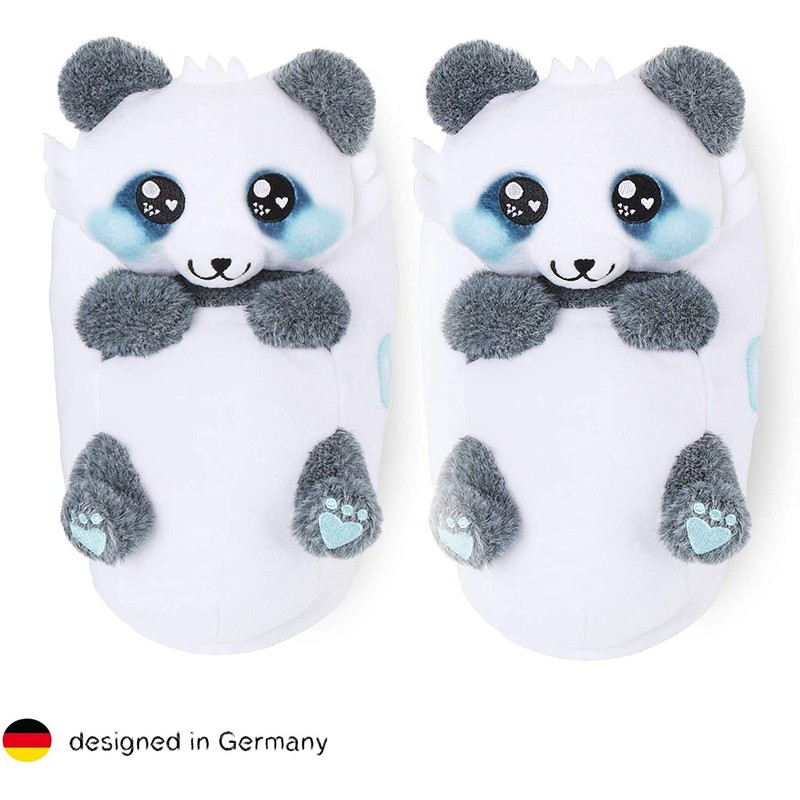Corimori Cute Plush Slippers (10+ Designs) Panda ‘Mei’ Slippers, Sizes