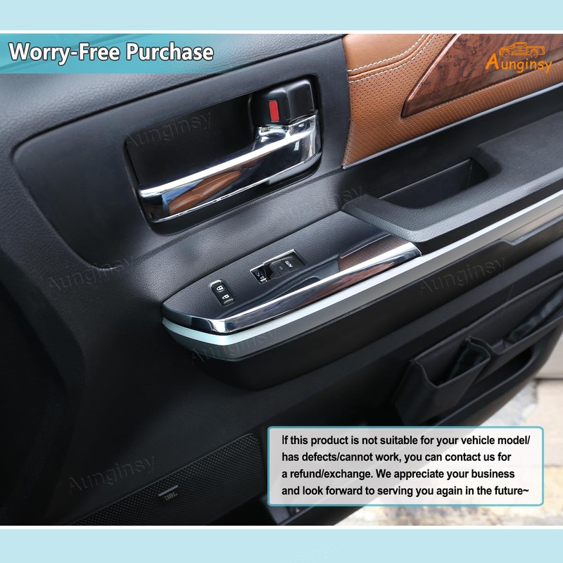 Aunginsy Door Window Glass Lift Button Panel Trim Cover Compatible