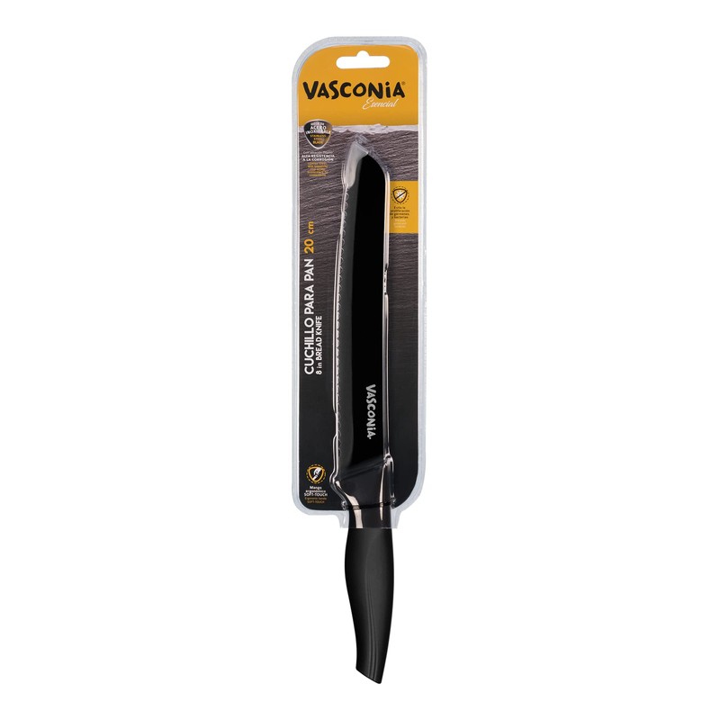 Cuchillo de Cocina, Vasconia Básicos, Color Negro, Hecho de Acero