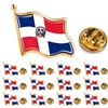 12/25/50pcs small metal Dominican flag lapel pin Dominican Republic Pin