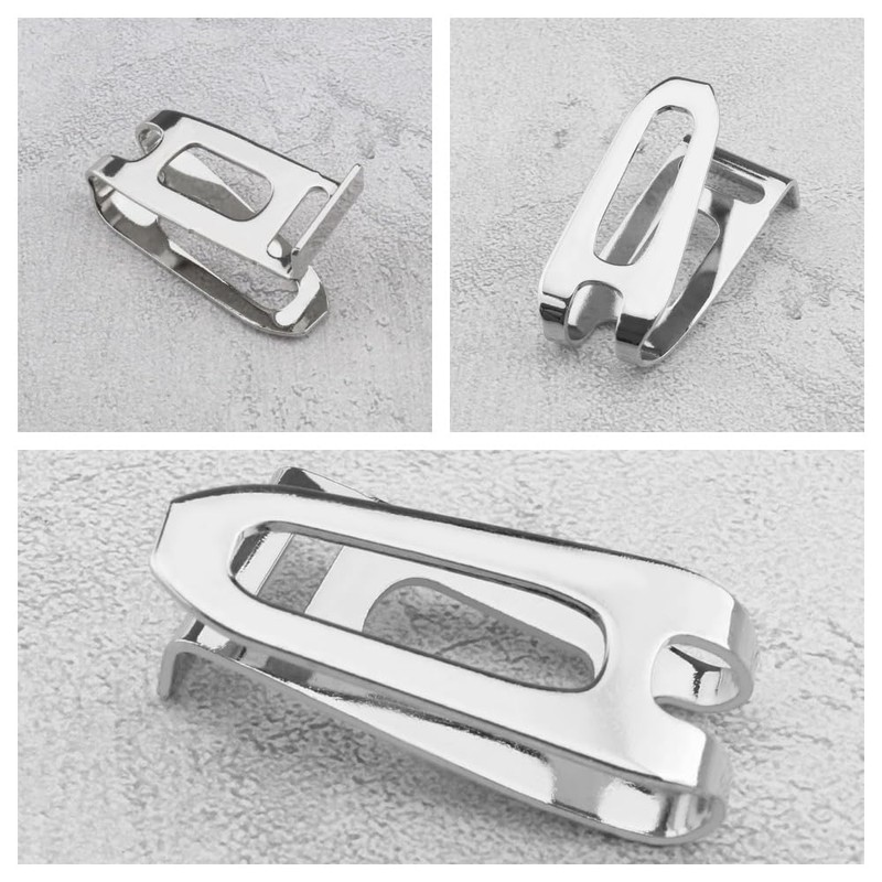 4PCS Replacement Belt Hook Clip Stainless Steel Driver Belt Clip
