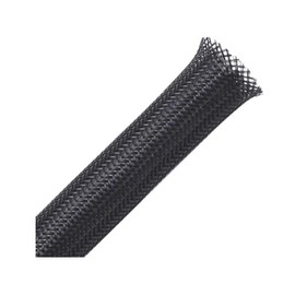 cyclingcolors Braided Cable Sheath Extendable Black Power Cable Protector for Car Motorcycle Home TV Computer (7mm to 15mm)