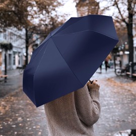 ZUOYOUZ Compact Travel Umbrella,Automatic,Lightweight,Windproof Strong,Folding Umbrella with Pattern for Rain&Sun-Men&Women