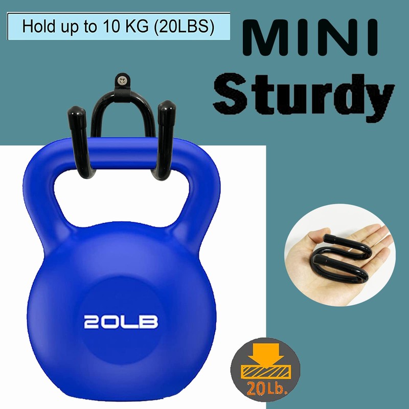 Pmsanzay 4 Pack Mini Adjustable Wall Mount Hook Display Hanger