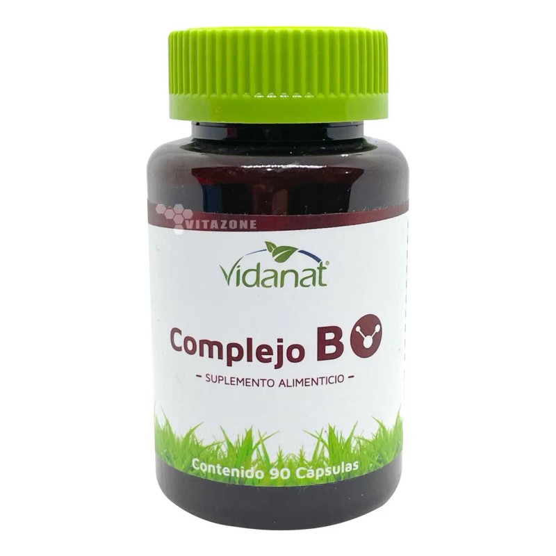 Complejo B Vidanat 180 Cápsulas (2 Frascos) 90 Caps C/u
