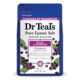 Dr Teal's Salt Soak with Pure Epsom Salt, Elderberry, 3 lbs