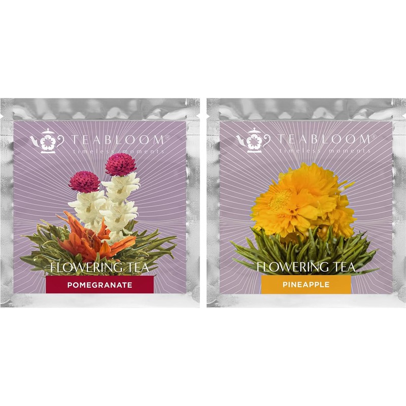 Teabloom Té De Flores Florecientes: Granada Y Piña. Cada Flor
