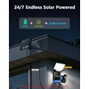Solar Security Camera with Bracket & Spotlight, Smart Lighting Modes,