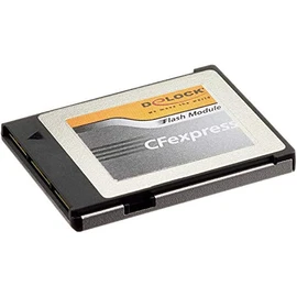 Delock 54065 CFexpress Memory Card 128 GB (Interface: PCIe x2 Rev. 3.0, Maximum Read, Write: 1450 MB/s, 450 MB/s, Supports NVM Express (NVMe), Trim, S.M.A.R.T