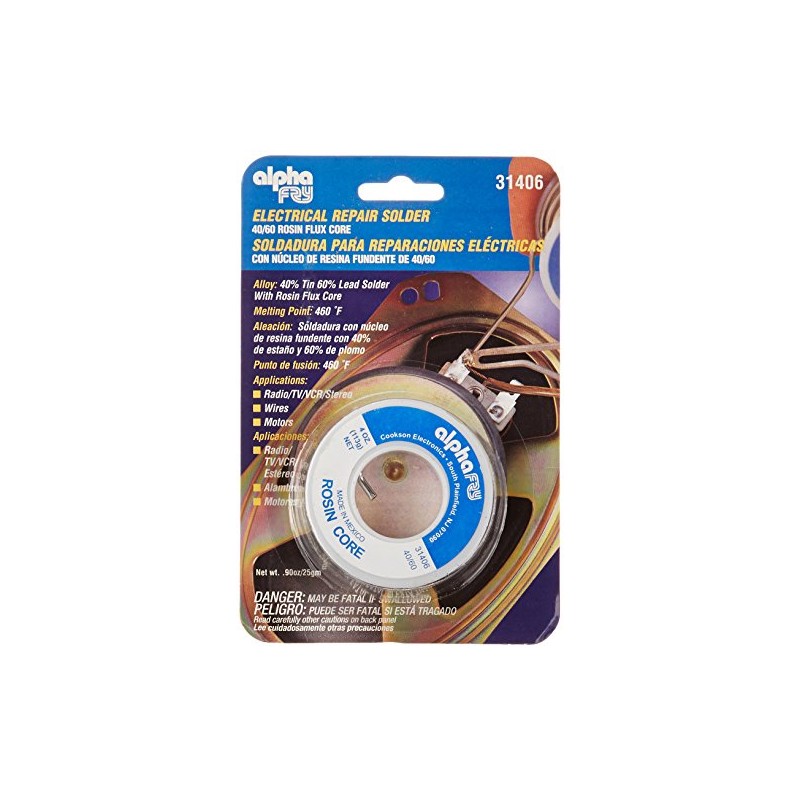 alpha fry 24637 AM31406 Cookson Elect 40/60 Electrical Rosin Core