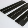 Pack of 3 Black Acrylic Hinges 200mm x 42mm Black