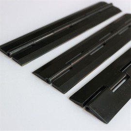Pack of 3 Black Acrylic Hinges 200mm x 42mm Black Hinges, Continuous Acrylic Piano Hinge