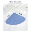ADOV Corner Shower Mat, 54x54cm Curved Non Slip Anti-Mould Bath