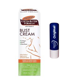Cocoa Butter Bust Cream, Helps reduce stretch mark,125mL With Free Orignal Lip Balm