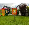 Strobo Langsam ! spielende Kinder Sign, 20 x 30 cm,