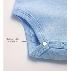 OnlyBee baby bodysuit (Plain White, 3 to 6 Months)