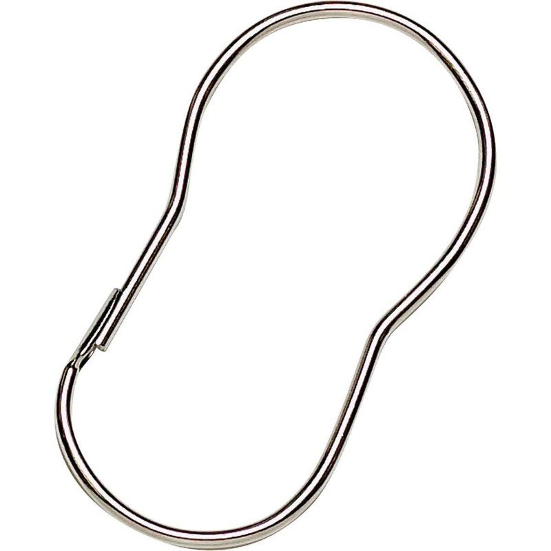 ZENITH/BATHWARE 90SS 12PK CHR Wire Shower Hook