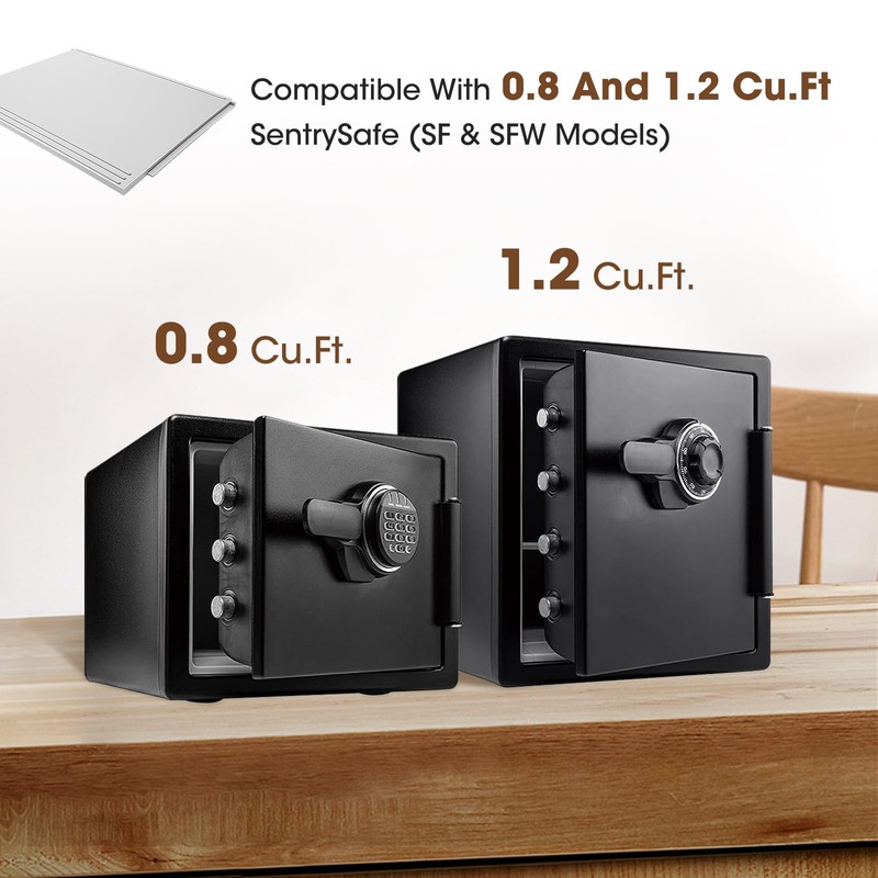 Glosaie Shelf Insert Compatible with SentrySafe SFW082 and SFW123 Fireproof